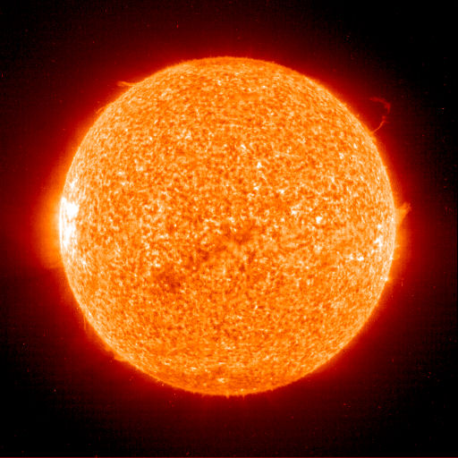 Filtered Sun Image courtesy NASA